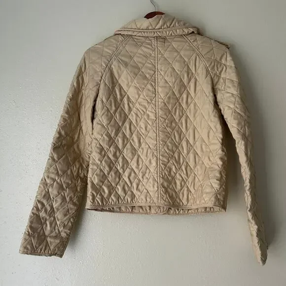🥶 Lilly Pulitzer Beige Quilted Jacket Size XS - Picture 11 of 12